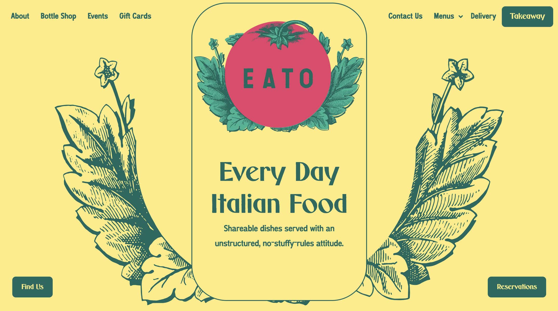 Screenshot of EaTo Website