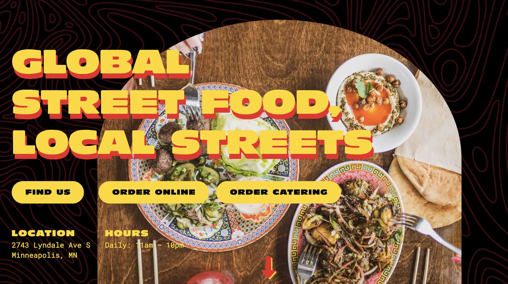 Screenshot of World Street Kitchen Website