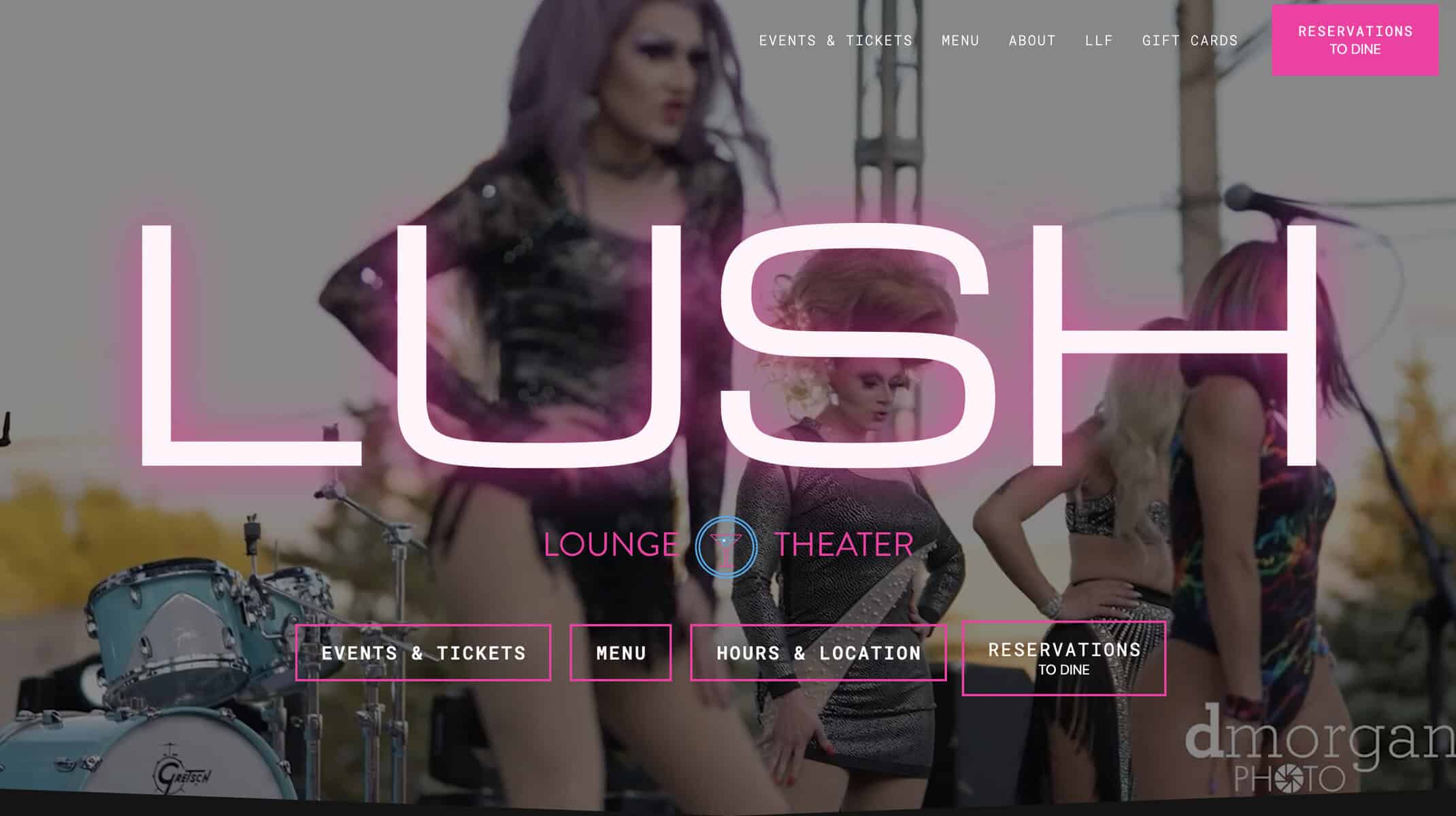Screenshot of Lush Website
